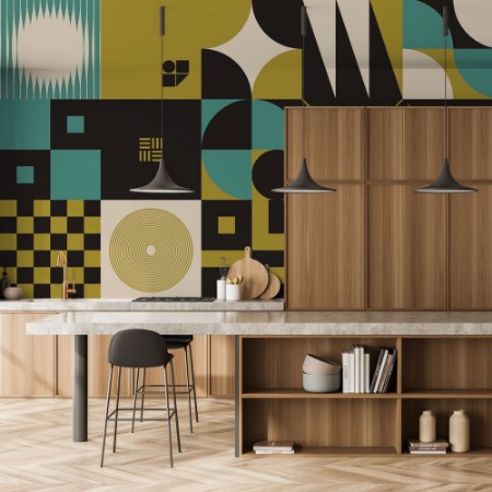 Bild på Abstract Geometric Shapes