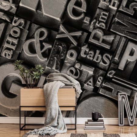 Image de Grå metall boktryck