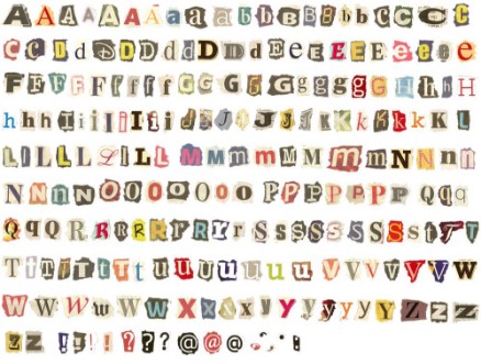 Image de Alphabet des lettres de journaux