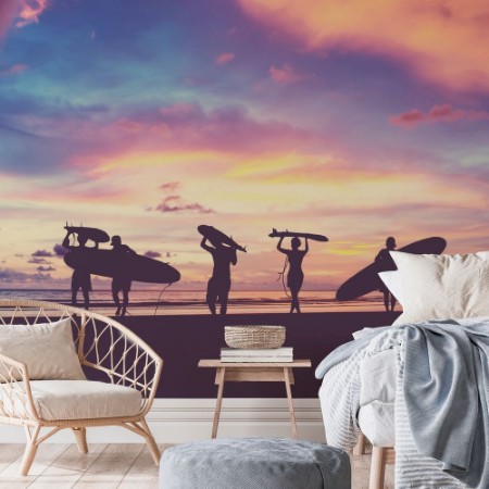 Picture of Surfer's Silhouettes