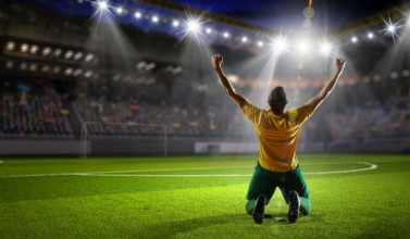 Afbeeldingen van Victorious Football Player