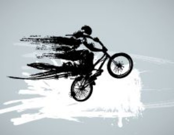 Image de Trail Biker Getting Air