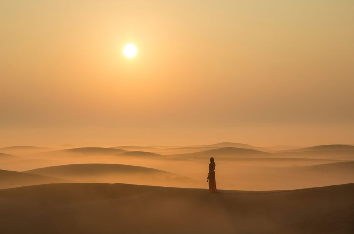 Image de Désert au lever du soleil près de Dubaï