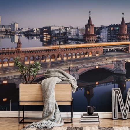 Afbeeldingen van Berlin's Oberbaum Bridge