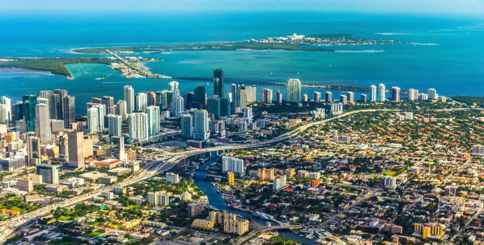 Picture of Town and Beach of Miami