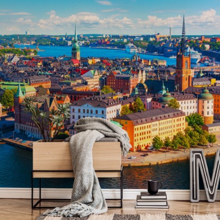 Image de Luftpanorama av Stockholm