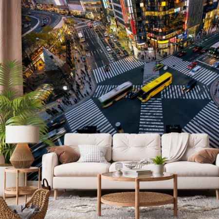 Picture of Intersection in Ginza, Tokyo