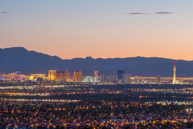 Image de Aerial view of Las Vegas strip