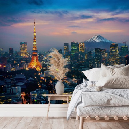 Picture of Tokyo Cityscape with Fuji mountain