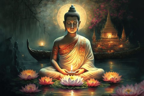 Vesak Celebration photowallpaper Scandiwall