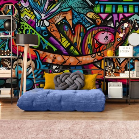 Picture of Gategraffitiväggmålning