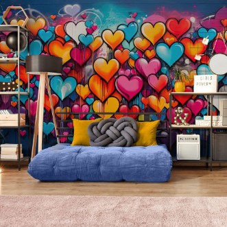 Bild på Graffiti Hearts