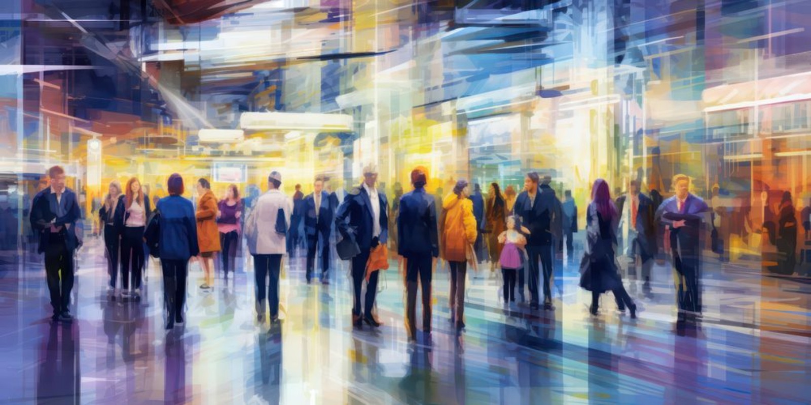 Picture of Busy Airport Terminal