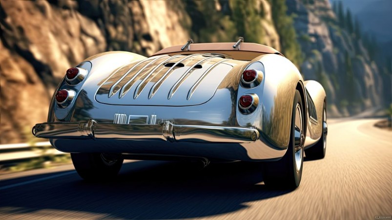 Picture of Vintage Car on the Street