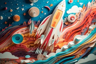 Afbeeldingen van Paper Rocket