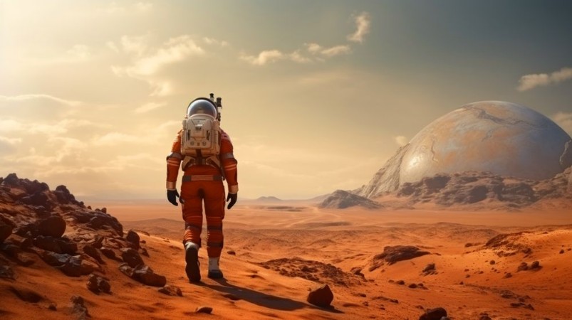 Afbeeldingen van Walking on Mars