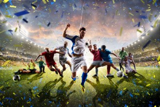 Bild von Collage Football