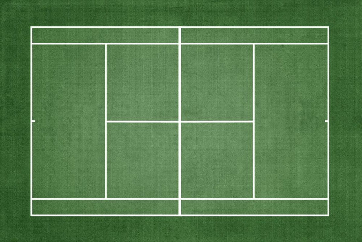 Afbeeldingen van Bovenaanzicht tennisbaan