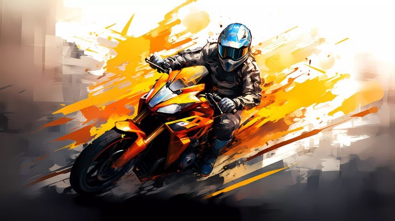 Motorcycle Racing photowallpaper Scandiwall