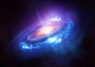 Εικόνα της A Colourful Spiral Galaxy in Deep Space
