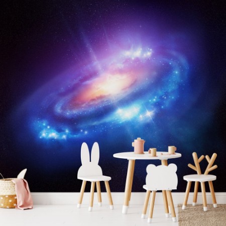 Image de A Colourful Spiral Galaxy in Deep Space