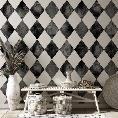 Picture of Svart och vit argyle