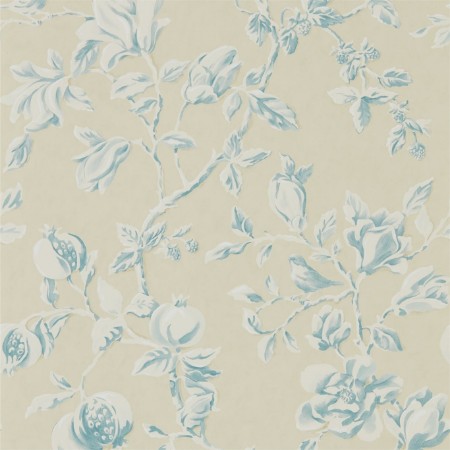 Picture of Magnolia & Pomegranate Parchment/Sky Blue - DWOW215725-OUTLET