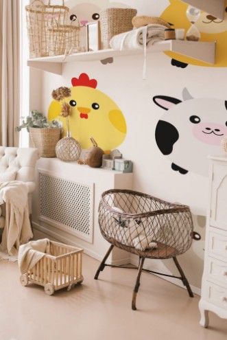 Image de Vector illustration of fat animals including pig sheep tiger dog chicken cow giraffe zebra and cat