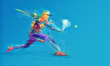 Image de Abstract tennis player