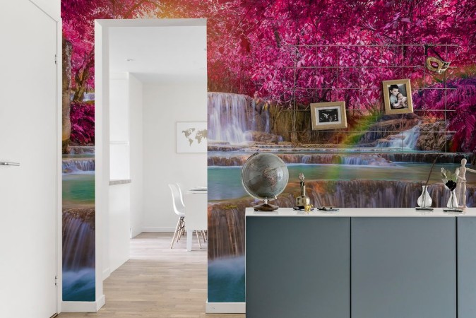 Bild på Waterfall in rain forest Tat Kuang Si Waterfalls at Luang praba