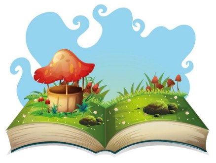 Image de DFlashcard number 5 with five children in the park