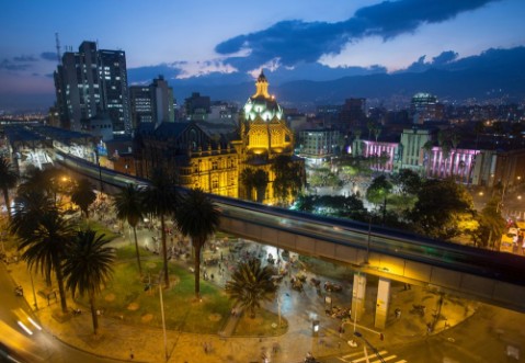 Picture of Medelln Colombia 29 de de enero de el ao 2016 Panormica de la noche