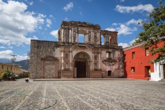 Picture of One of the main ancient churches of Casco Viejo the historic district in Panama City Panama Central America