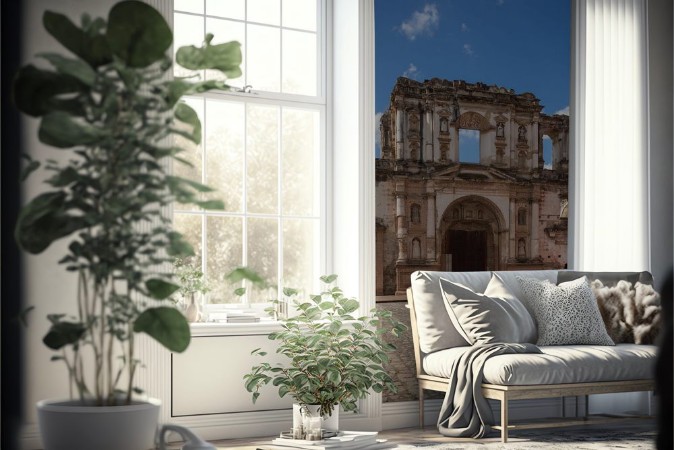 Afbeeldingen van One of the main ancient churches of Casco Viejo the historic district in Panama City Panama Central America