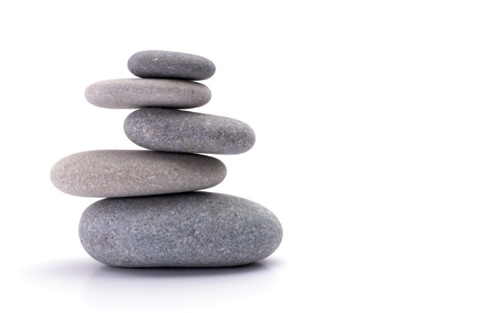 Picture of Spa stones isolated on white background