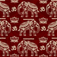 Picture of Indisk elefantmønster