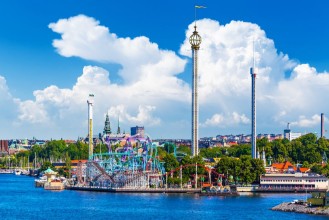 Image de Amusement park Grona Lund on Djurgarden island in Stockholm Swe