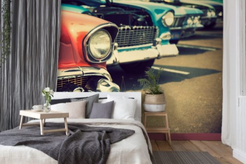 Picture of Classic cars in a row