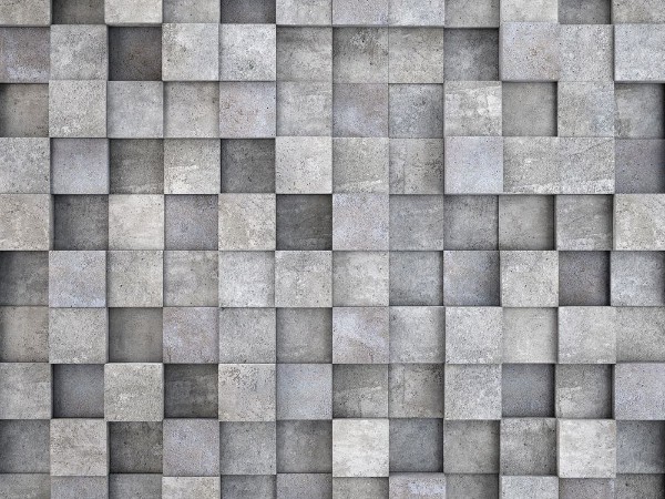 Kép Wall of concrete cubes