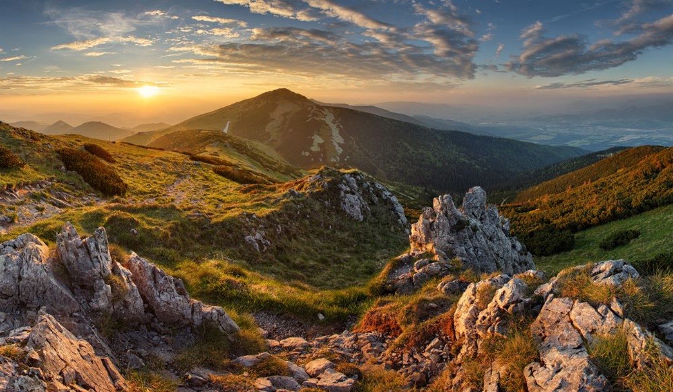 Picture of Slovakia mountain from peak Chleb