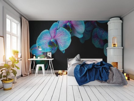 Bild på Bunch of violet orchids 