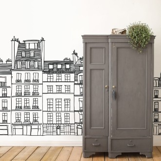 Afbeeldingen van Facades de Paris avec Tour Eiffel