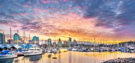 Pilt Coal Harbor at Sunset