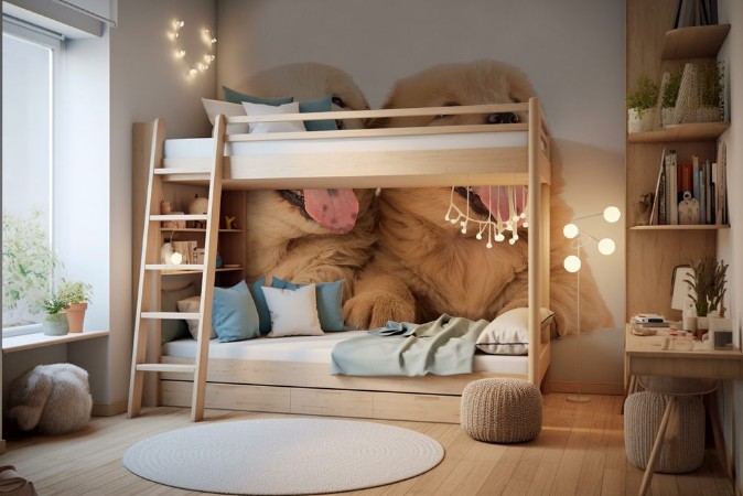 Afbeeldingen van Fluffy Chow-chow puppy