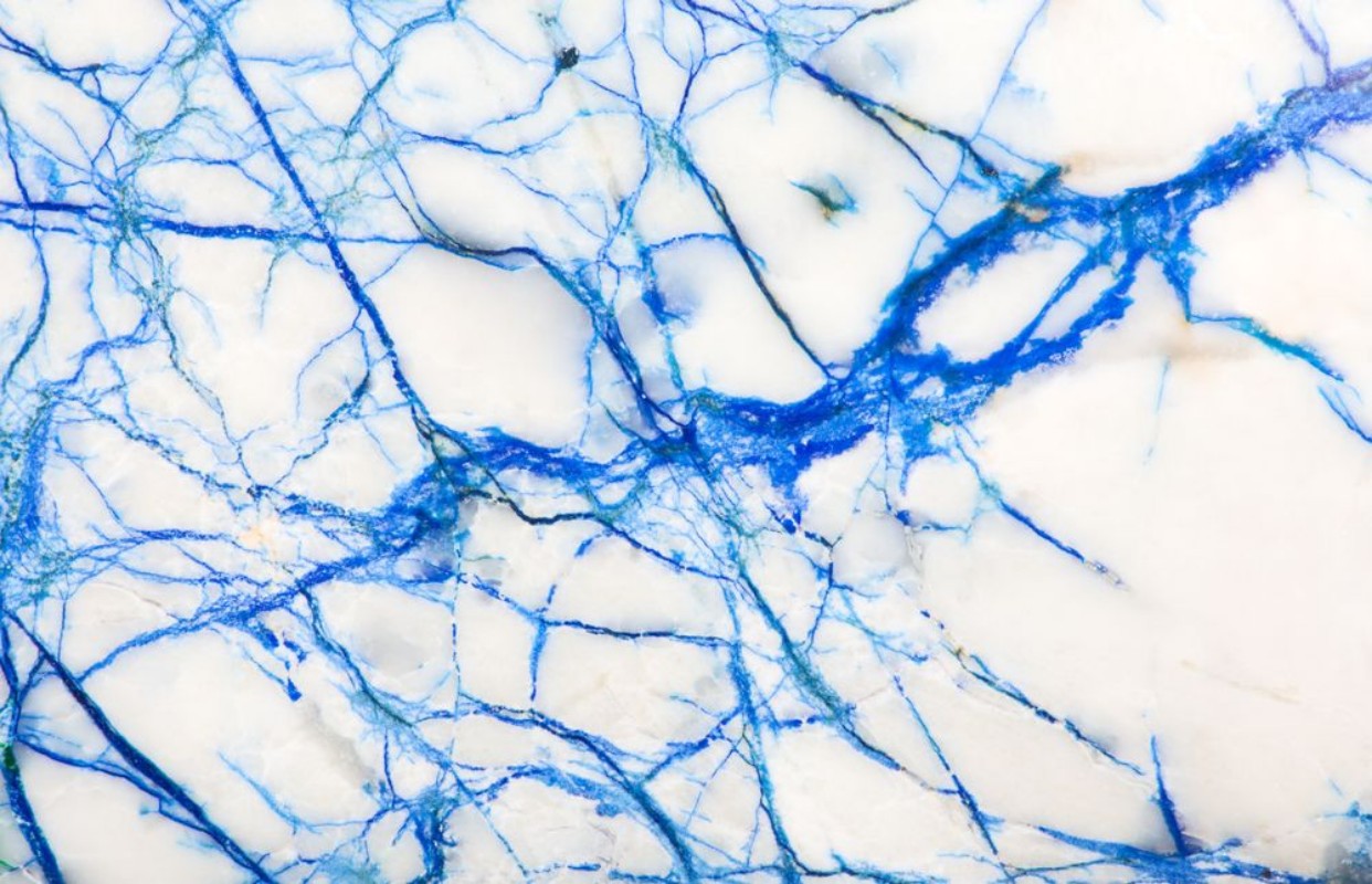 Image de Blue and white stone texture macro