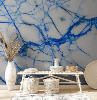 Afbeeldingen van Blue and white stone texture macro