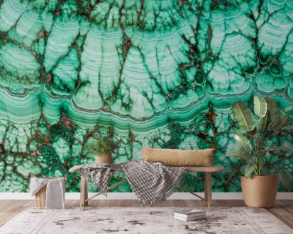 Afbeeldingen van Texture of malachite mineral gemstone