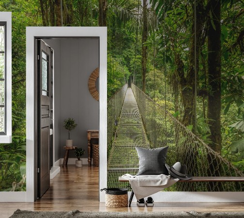 Afbeeldingen van Hanging bridge in Costa Rica