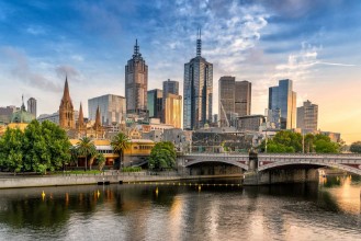 Pilt Melbournes central business district 