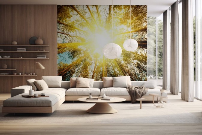 Picture of Pine forest trees